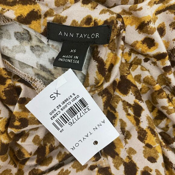 Ann Taylor Leopard Print Turtleneck Top XS - Picture 11 of 15